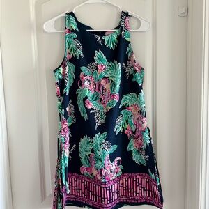 Lilly Pulitzer Navy and Pink Floral Dress